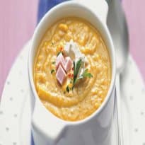 Creme de Abóbora com Queijo Cottage