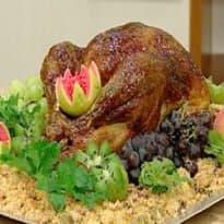 Peru com Geléia de Pimenta e Farofa