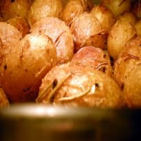 Batatas assadas com alecrim