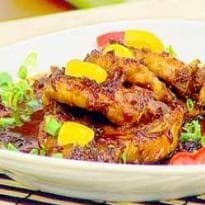 Bistecas de Porco Texanas