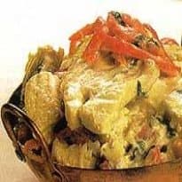 Frigideirada de peixe ao creme