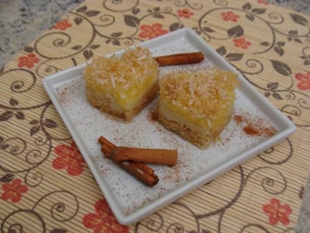 Torta de coco crocante