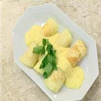 Panquecas de Frango com Creme de Milho