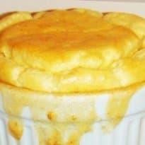 Suflê de palmito e queijo