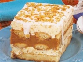 Pavê de Doce de Leite com Amendoim