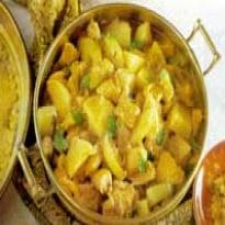 Frango ao curry com batatas