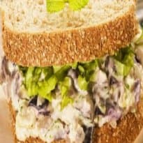 Sanduíche com Berinjela e Hortelã