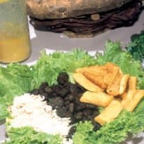 Carne de Sol com Farofa e Mandioca