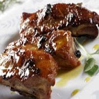 Costelinhas Glaceadas com Mostarda e Mel