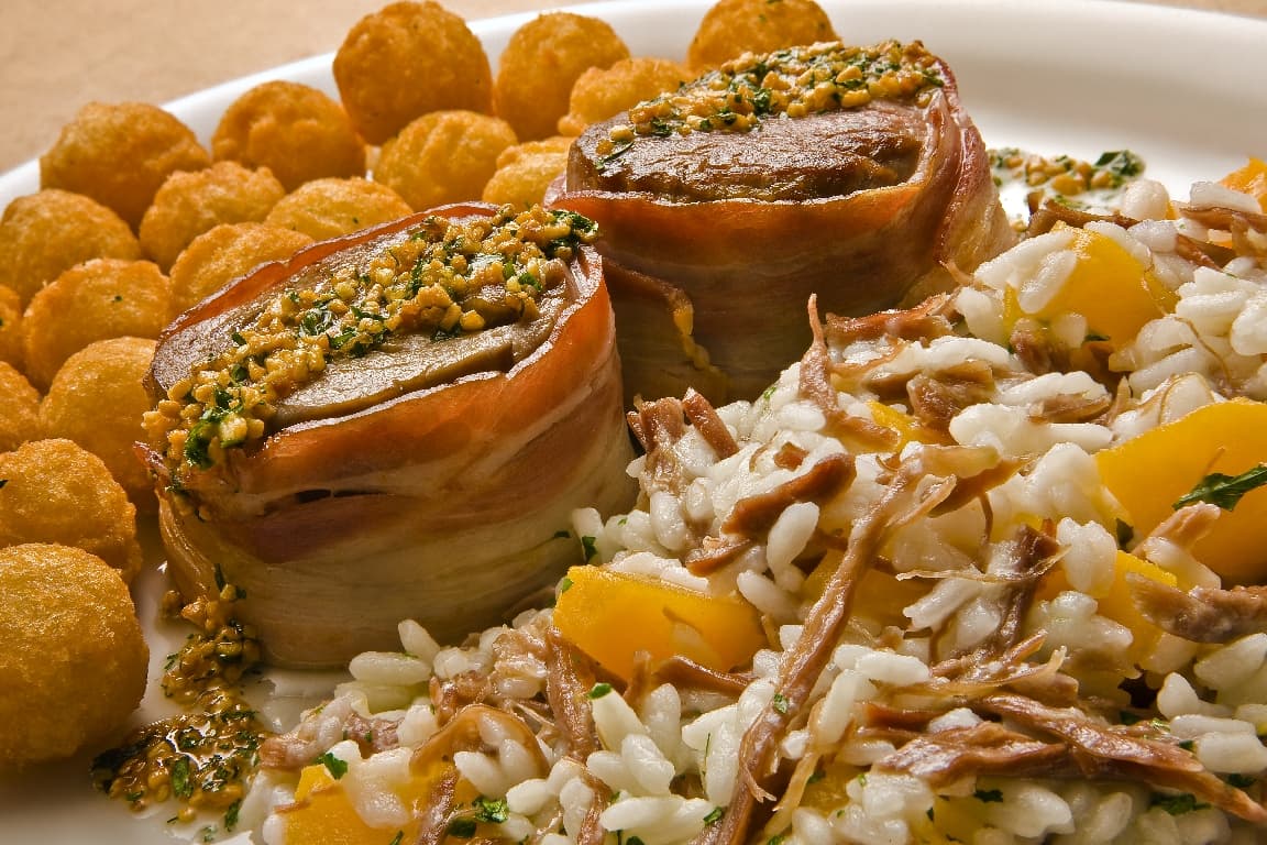 Risoto de Carne Seca e Abóboras