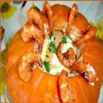 Camarão na moranga