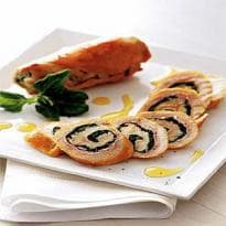 Enrolado de peito de frango