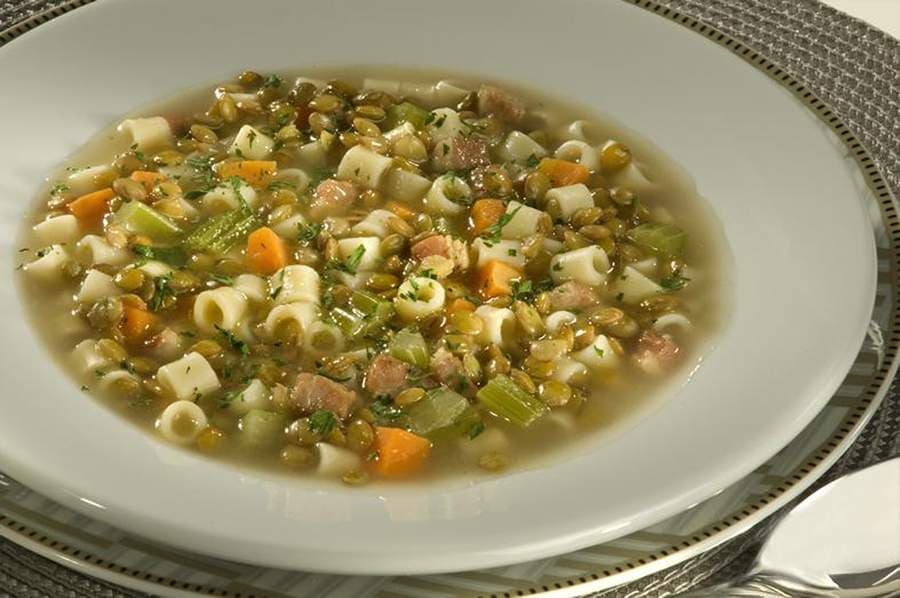 Sopa de Lentilha com Bacon