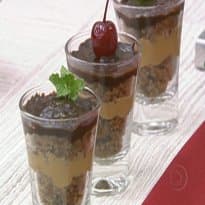 Pão de mel em taça do Mais Você