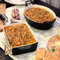 Ragu de frango com polenta do Dia Dia