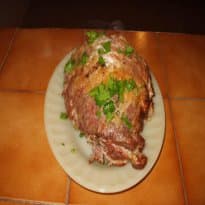 Costela Suína desossada e recheada