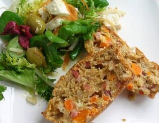 Pão de Cenoura, Cebola e Bacon