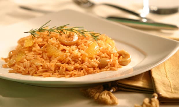 Arroz com Paprica e Laranja