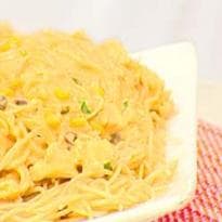 Espaguete ao Frango Cremoso