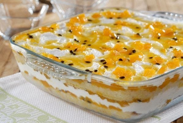 Pavê de Maracujá com Manga