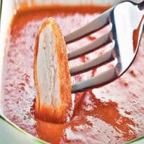 Frango Empanado com Molho Barbecue