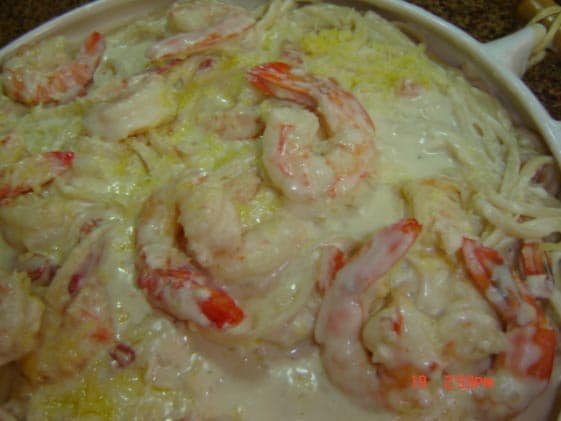 Tagliatelle com Camarão