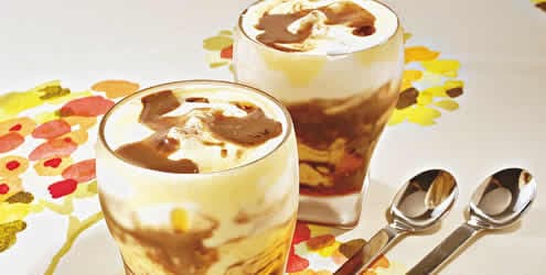 Gelado de Caramelo e Chocolate