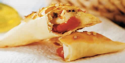 Pastel de feira assado