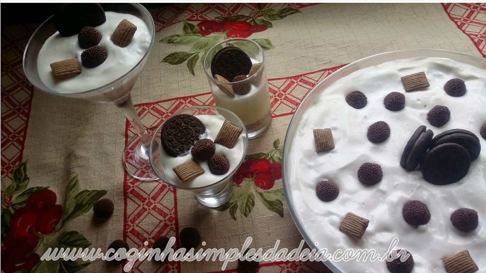 Pavê Cheesecake de Oreo