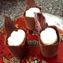 Copinhos Comestíveis de Chocolate
