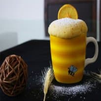 Bolo de laranja de caneca