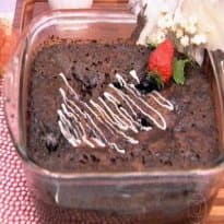 Bolo Pudim de Chocolate do Mais Você