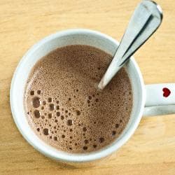 Chocolate quente de bombom