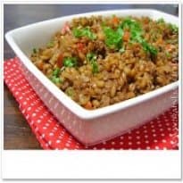 Carne de soja refogada