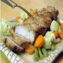 Lombo de Porco Trançado com Ervas