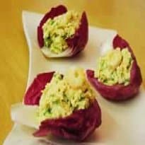 Cestinha de Radicchio com Camarão