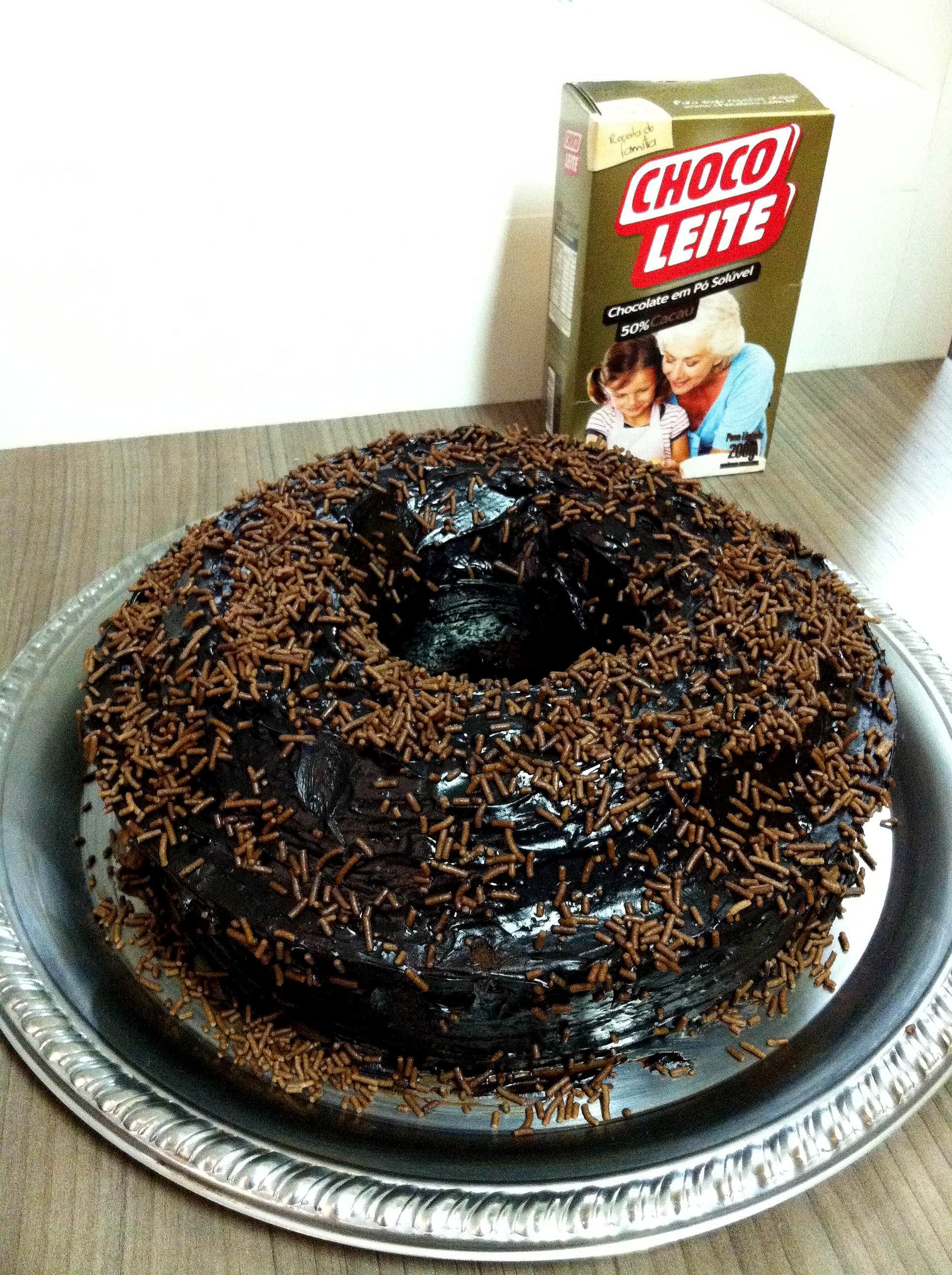 Bolo de Chocolate Chocoleite