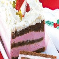 Pavê de pão de mel com sorvete