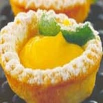 Barquetes com creme de limão