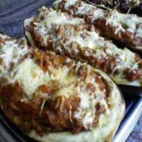 Beringela Recheada com Sardinha