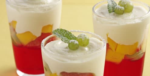 Gelado de leite condensado com gelatina