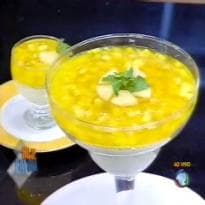 Taça de Abacaxi com Hortelã do Edu Guedes