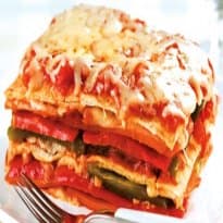 Lasanha com Pão Sírio e Legumes