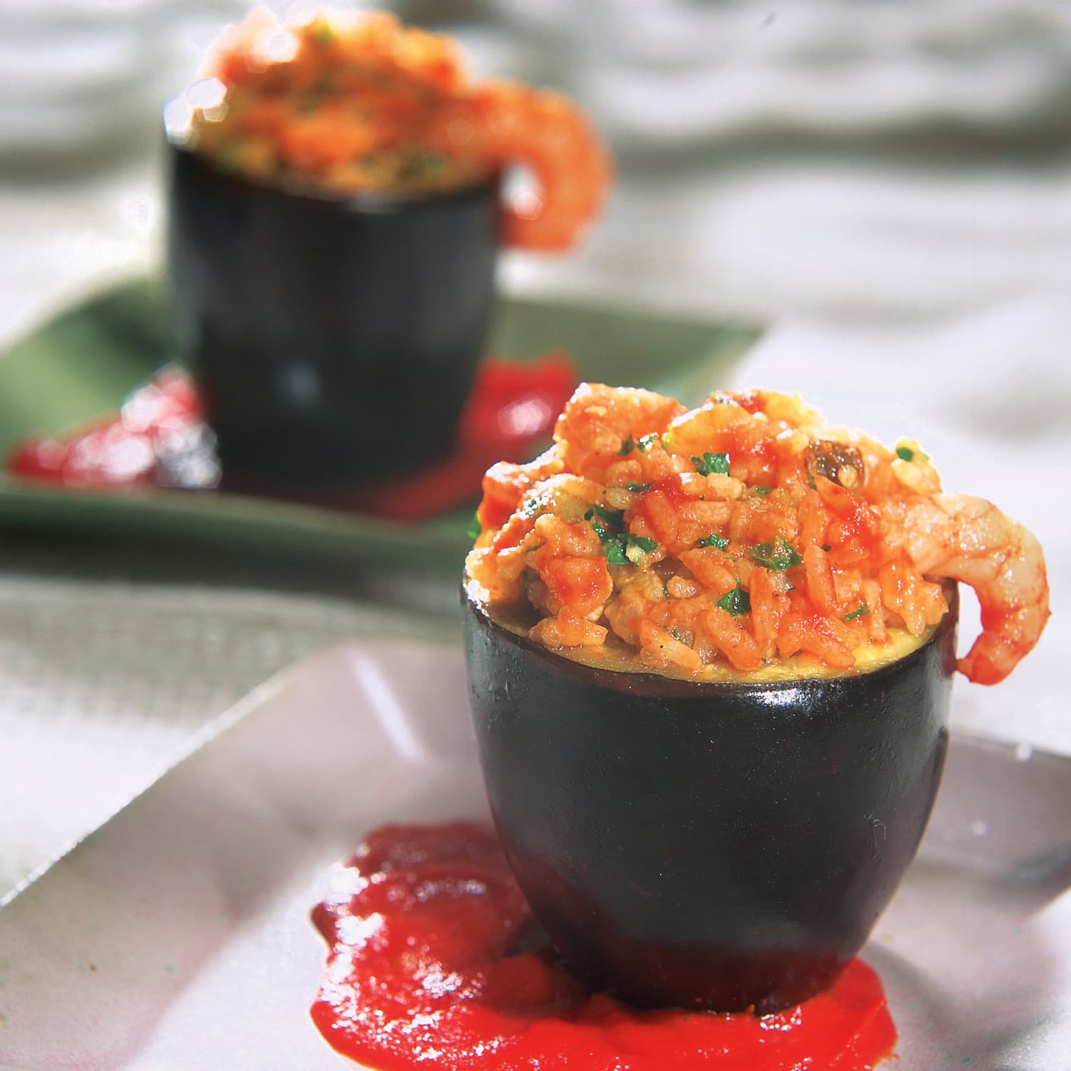 Berinjela Recheada com Camarão