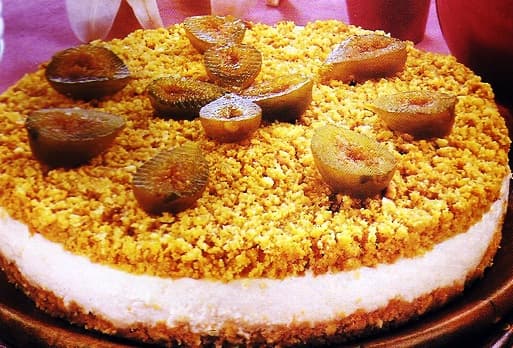 Torta de Ricota com Figo