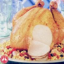 Chester com Farofa de Camarão e Ervas