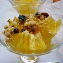 Laranjas com crocante