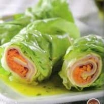 Rolinho de Presunto e Alface
