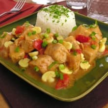 Lombo com leite de coco