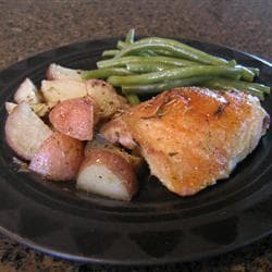 Peito de frango com mel e alecrim